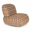 Bold Monkey Lounge Chair Ritz Beige Burned Orange