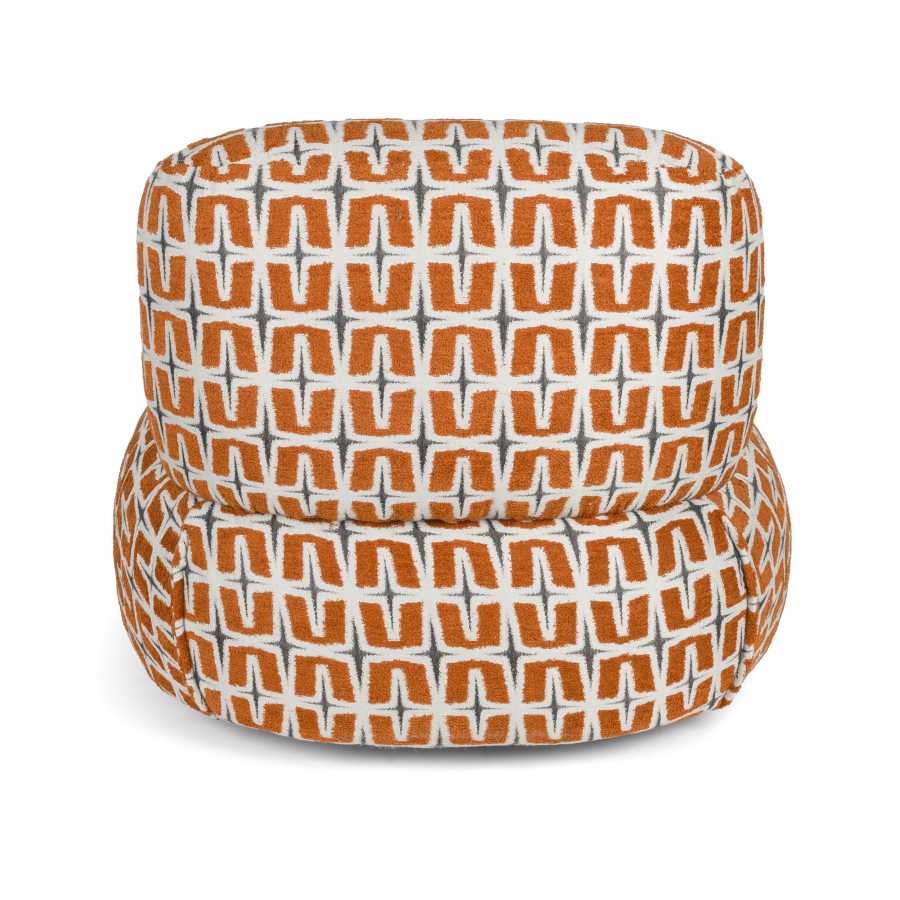 Bold Monkey Lounge Chair Ritz Beige Burned Orange