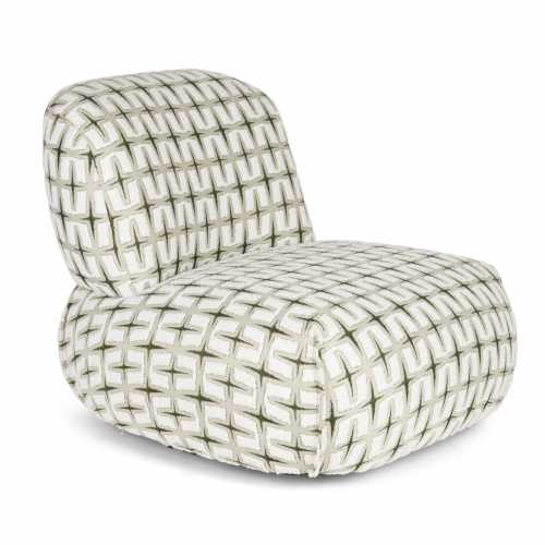 Bold Monkey Lounge Chair Ritz Beige Green