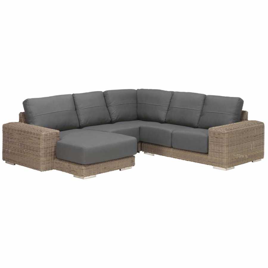 4 Seasons Outdoor Kingston Center Module With 2 Cushions In Pure