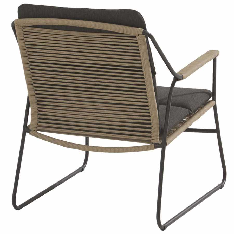 4 Seasons Outdoor Scandic Living Chair With 2 Cushions In Rope