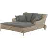 4 Seasons Outdoor Valentine 2 Seater Sun Bed In Pure