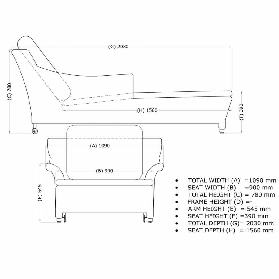 4 Seasons Outdoor Valentine 1 Seater Sun Bed With 4 Cushions In Pure - Diagram