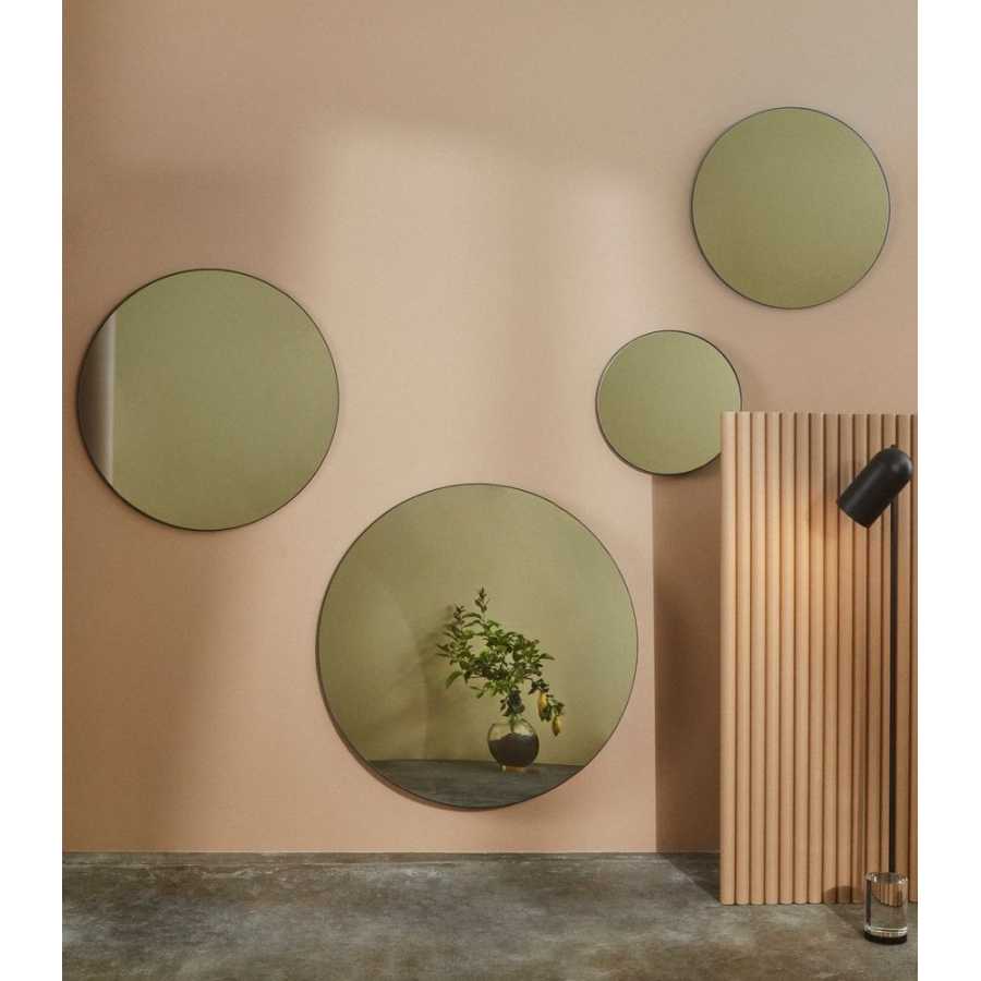 AYTM Circum XL Wall Mirror - Clear & Dark Taupe