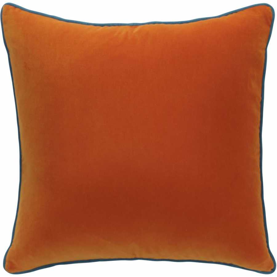 Andrew Martin Pelham Square Cushion - Clementine/Peacock