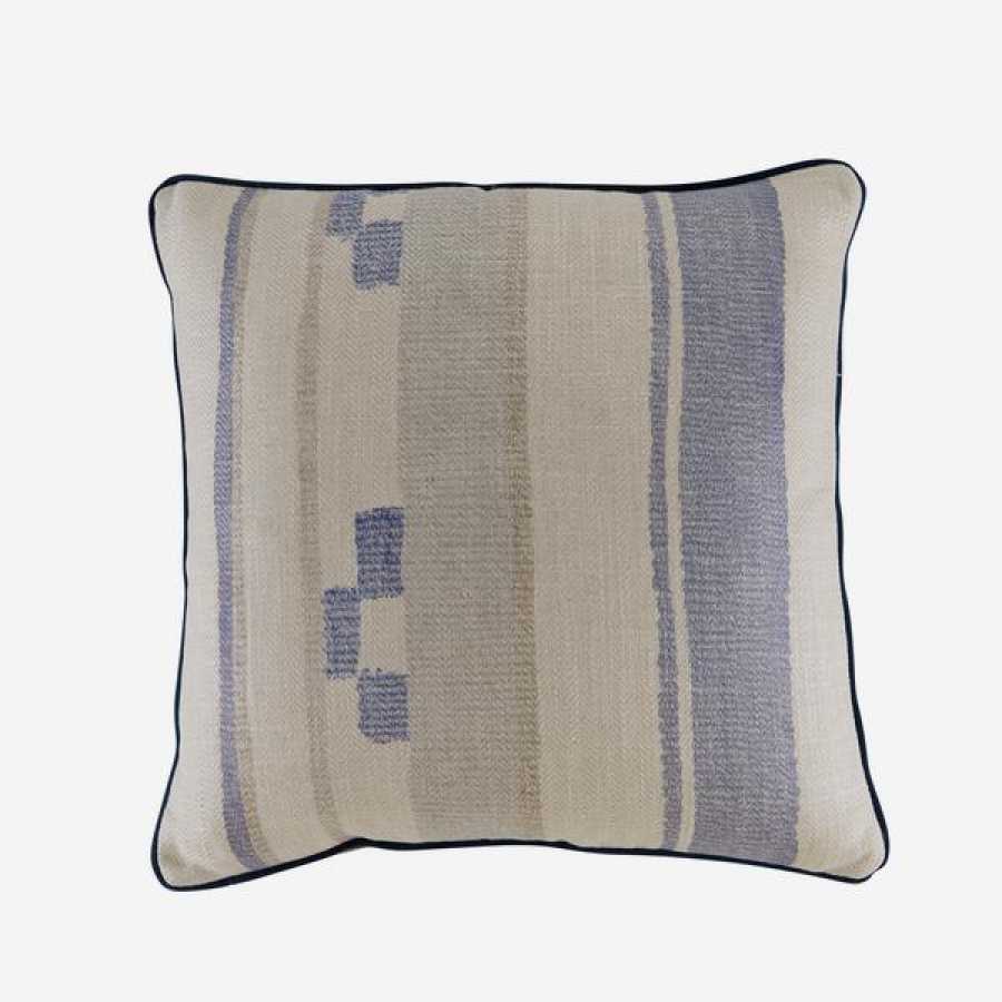 Andrew Martin Hindukush Indus Square Cushion - Denim