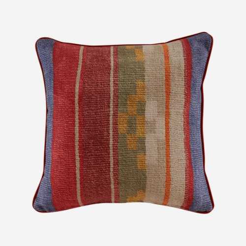 Andrew Martin Hindukush Indus Square Cushion - Brick