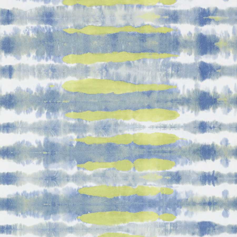 Anna French Watermark Margate AT7945 Citron and Navy Wallpaper
