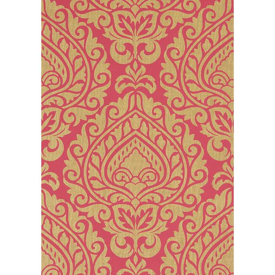 Anna French Zola Annette AT34108 Metallic Gold on Pink Wallpaper
