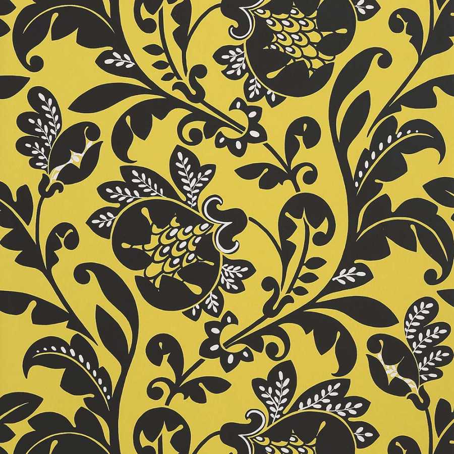 Anna French Zola Livorette AT34127 Citron Yellow Wallpaper