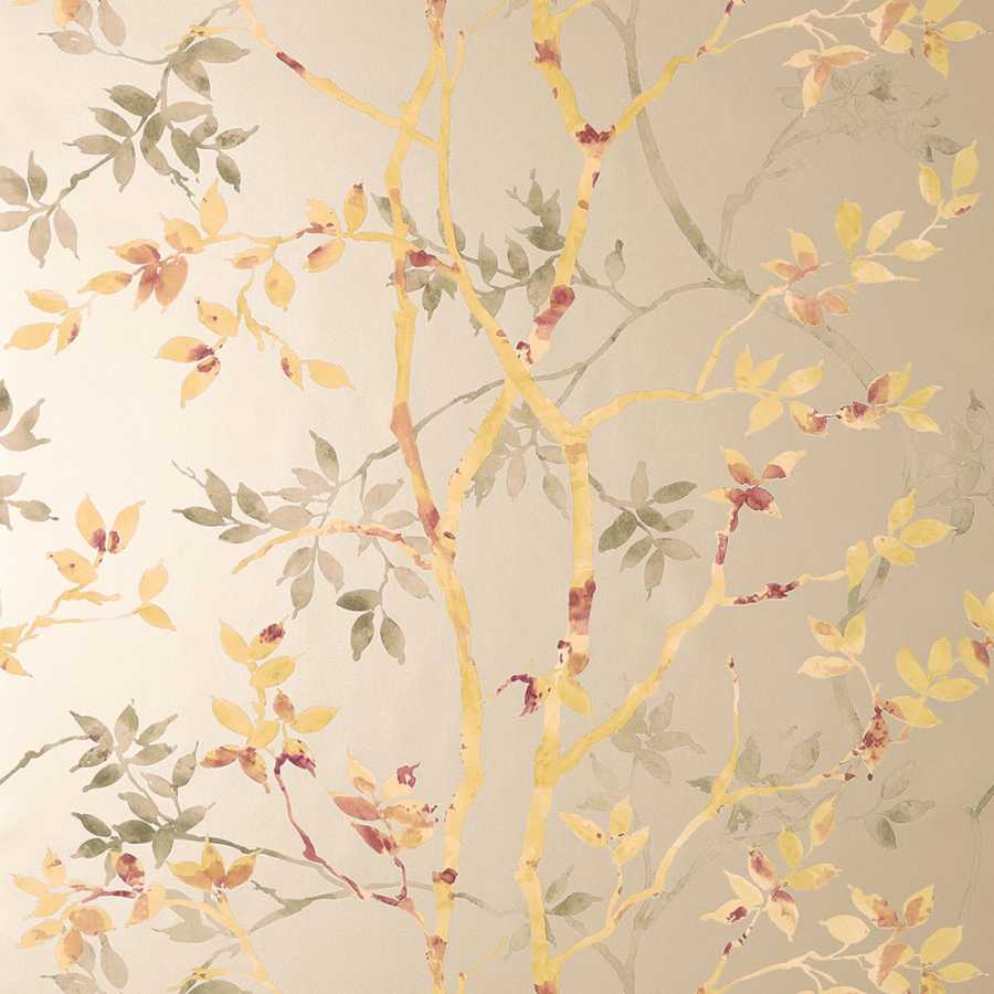Anna French Zola Tyndall AT34153 Gold on Metallic Pewter Wallpaper
