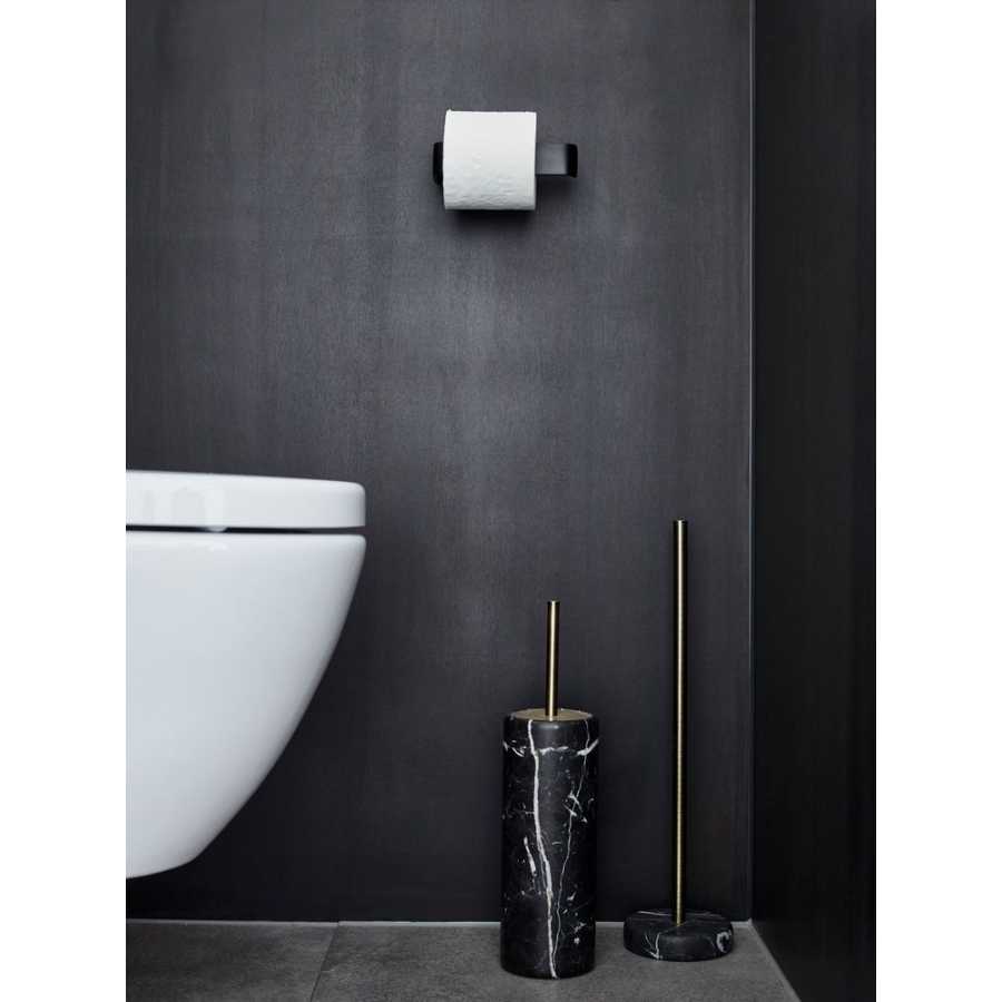 Aquanova Nero Spare Toilet Roll Holder - Black