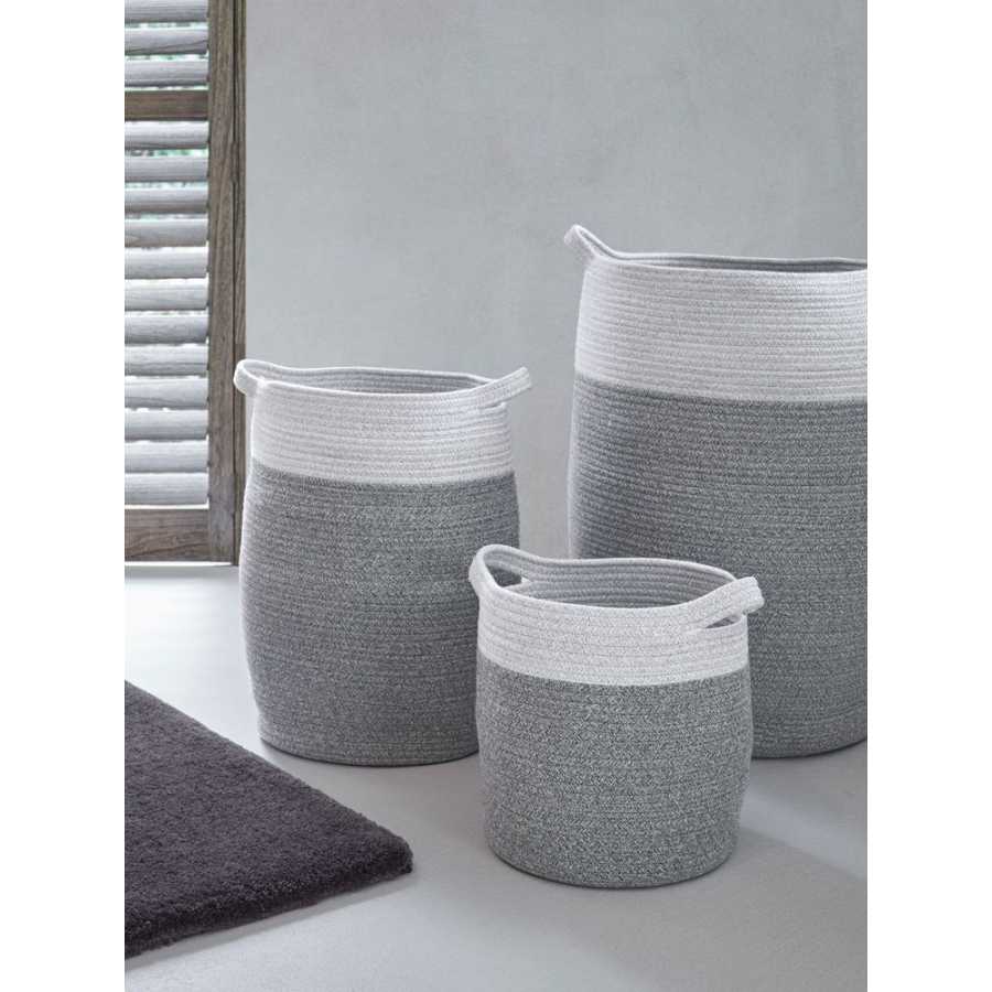 Aquanova Osman Laundry Basket - Silver Grey