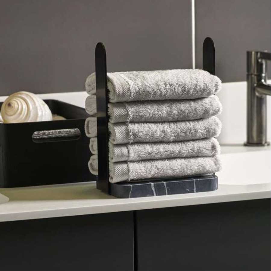 Aquanova Nero Guest Towel Storage - Black