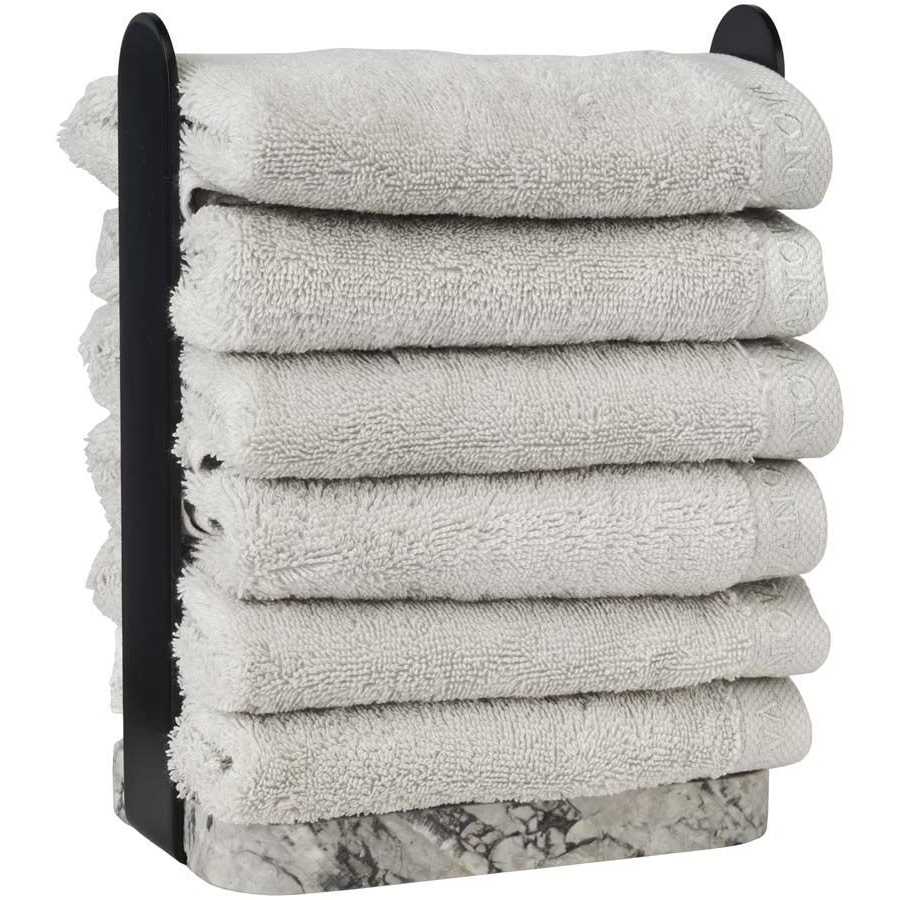 Aquanova Nero Guest Towel Storage - Alba