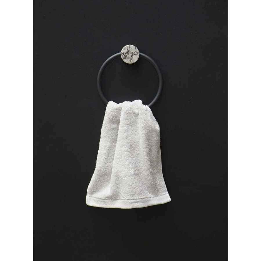 Aquanova Nero Towel Holder - Alba