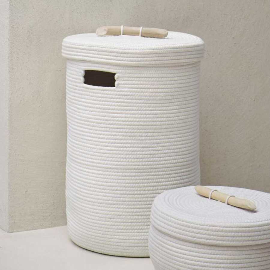 Aquanova Otis Laundry Basket - Ivory