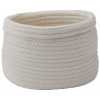 Aquanova Rena Roll Top Storage Basket - Ivory