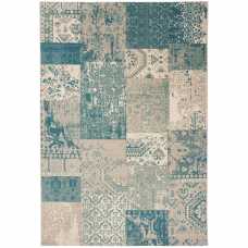 Asiatic Easy Living Revive Patchwork Rug - RE-07 Blue