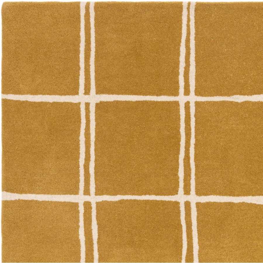 Asiatic London Contemporary Design Albany Rug - Grid Gold
