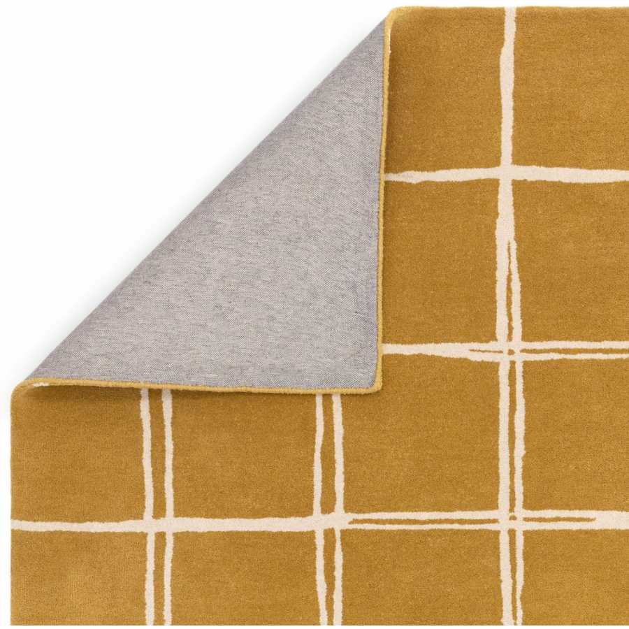 Asiatic London Contemporary Design Albany Rug - Grid Gold