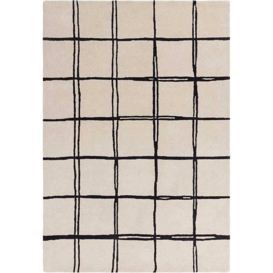 Asiatic London Contemporary Design Albany Rug - Grid Monochrome