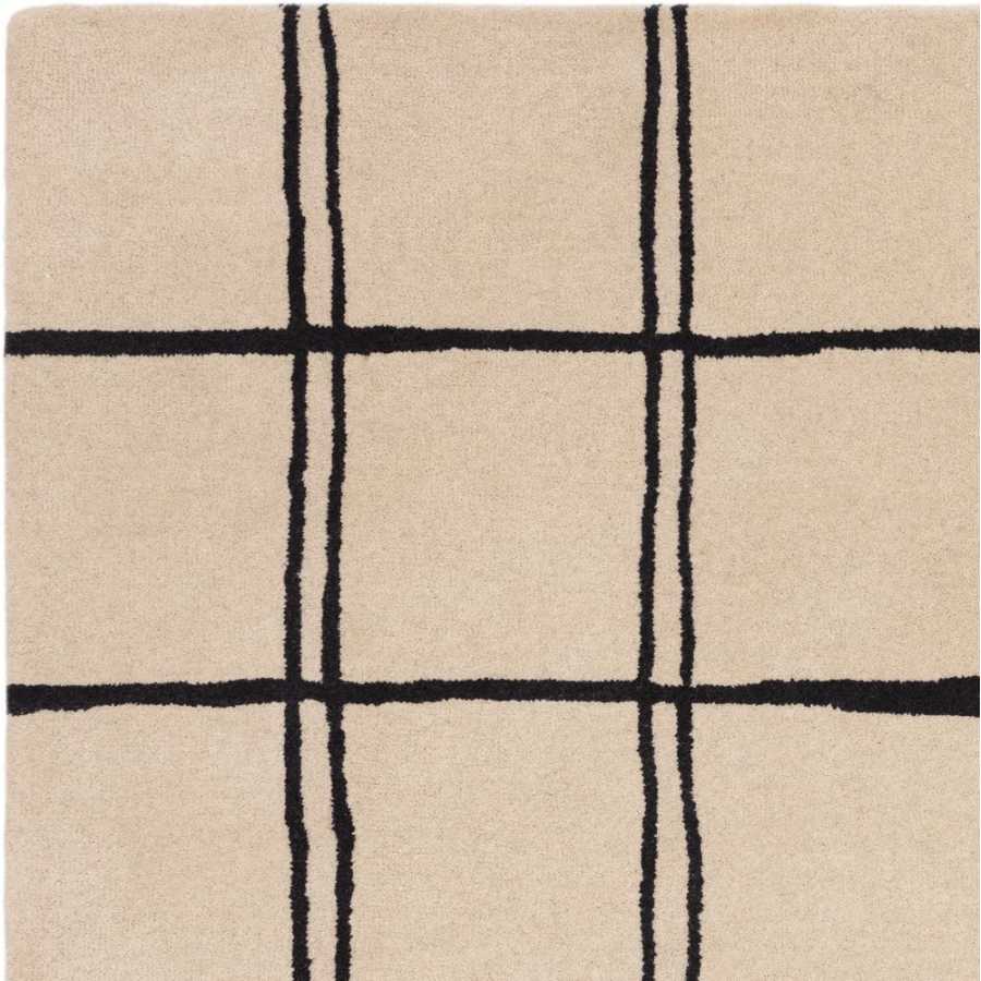 Asiatic London Contemporary Design Albany Rug - Grid Monochrome