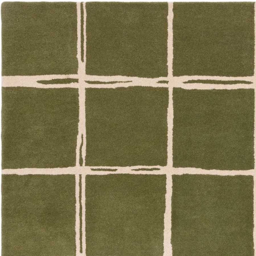 Asiatic London Contemporary Design Albany Rug - Grid Olive