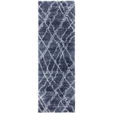 Asiatic Cosy Textures Alto Runner Rug - AL01 Blue & Cream