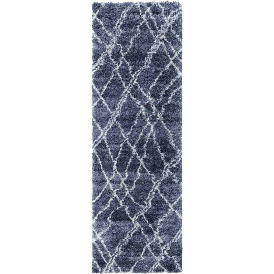 Asiatic London Cosy Textures Alto Runner Rug - AL01 Blue & Cream