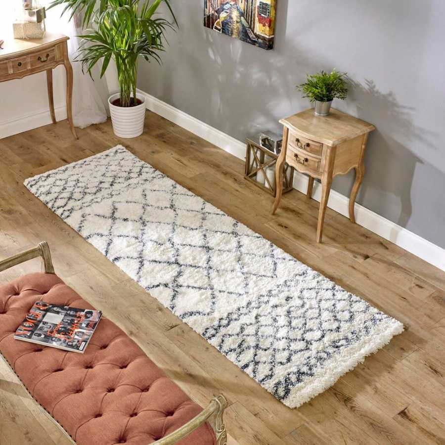 Asiatic London Cosy Textures Alto Runner Rug - AL02 Cream & Grey