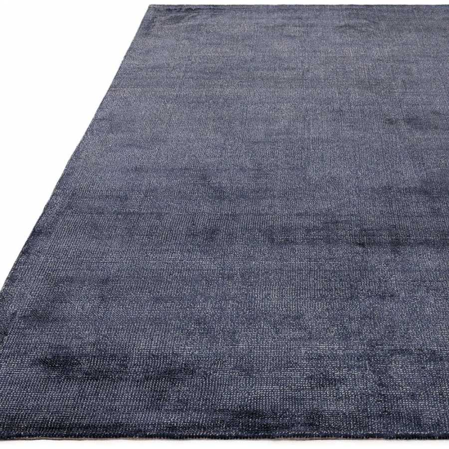 Asiatic London Contemporary Plain Aston Rug - Navy