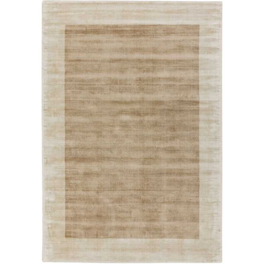 Asiatic London Contemporary Plain Blade Border Rug - Putty & Champagne