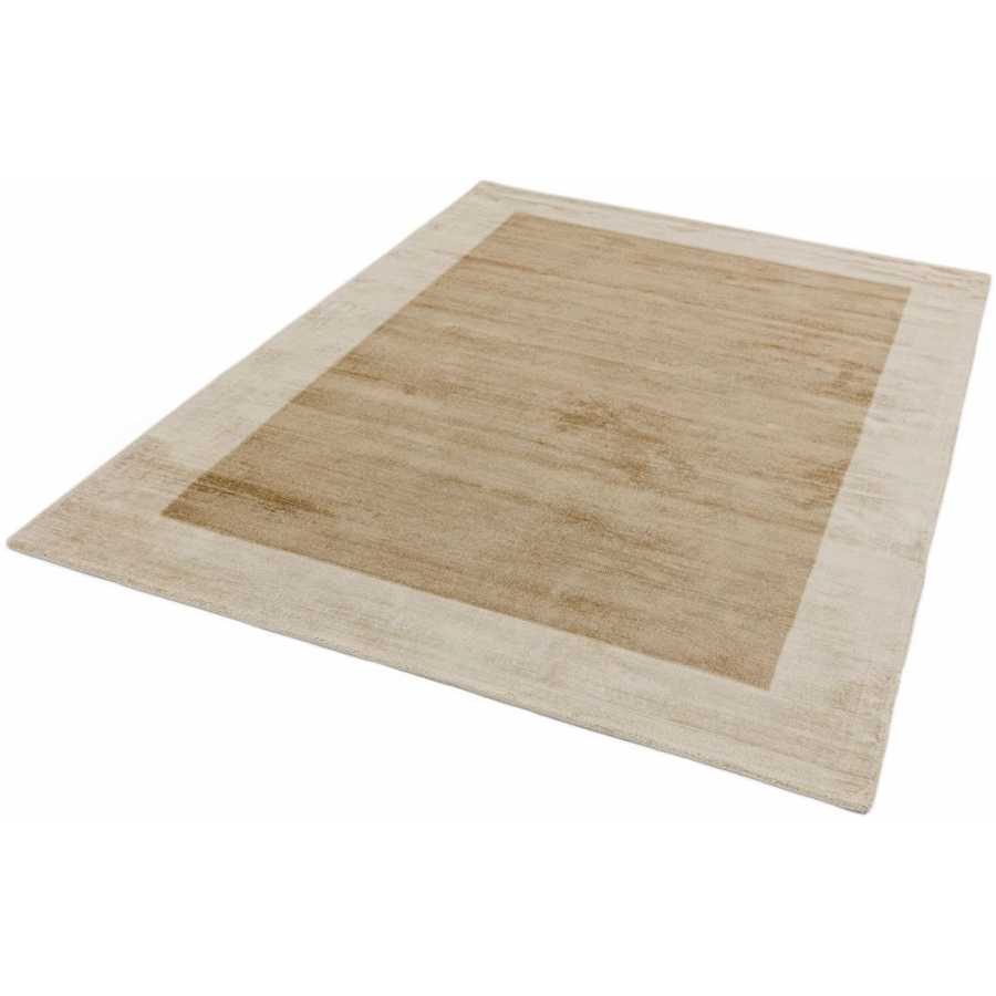 Asiatic London Contemporary Plain Blade Border Rug - Putty & Champagne