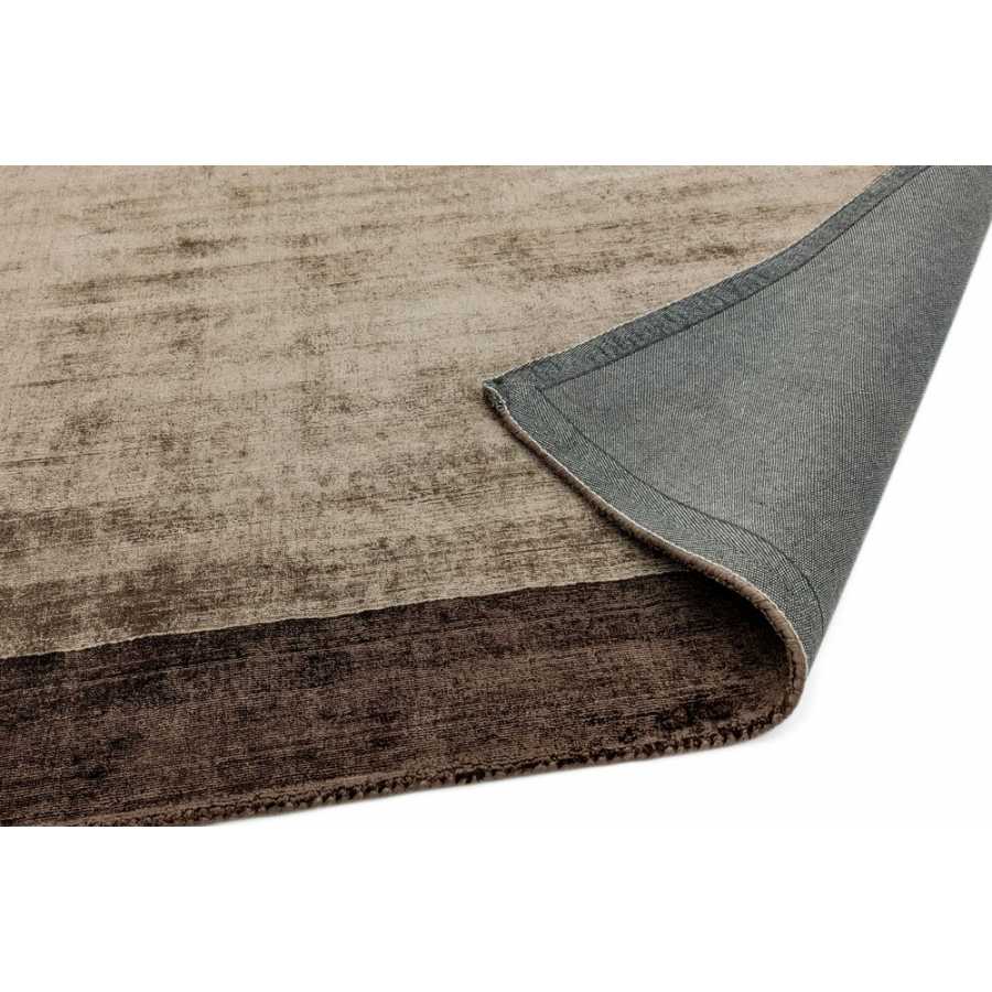 Asiatic Contemporary Plain Blade Border Square Rug - Choco & Mocha