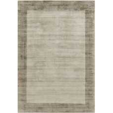 Asiatic Contemporary Plain Blade Border Rug - Smoke & Putty