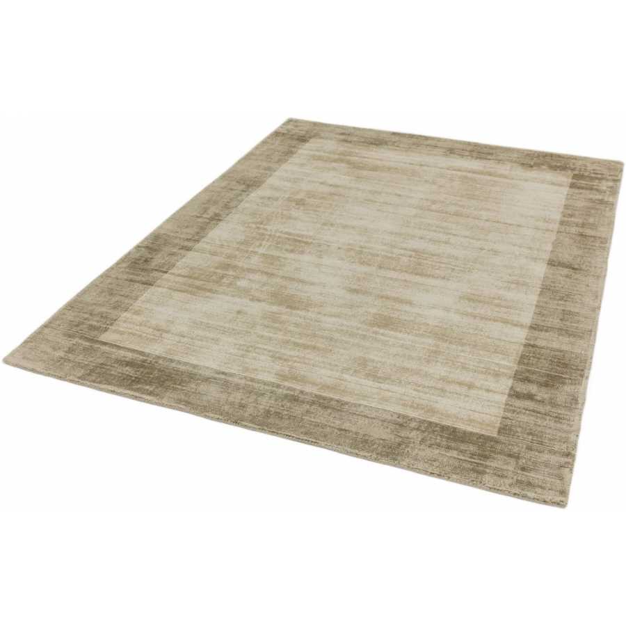 Asiatic London Contemporary Plain Blade Border Rug - Smoke & Putty