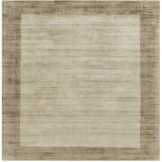 Asiatic Contemporary Plain Blade Border Square Rug - Smoke & Putty