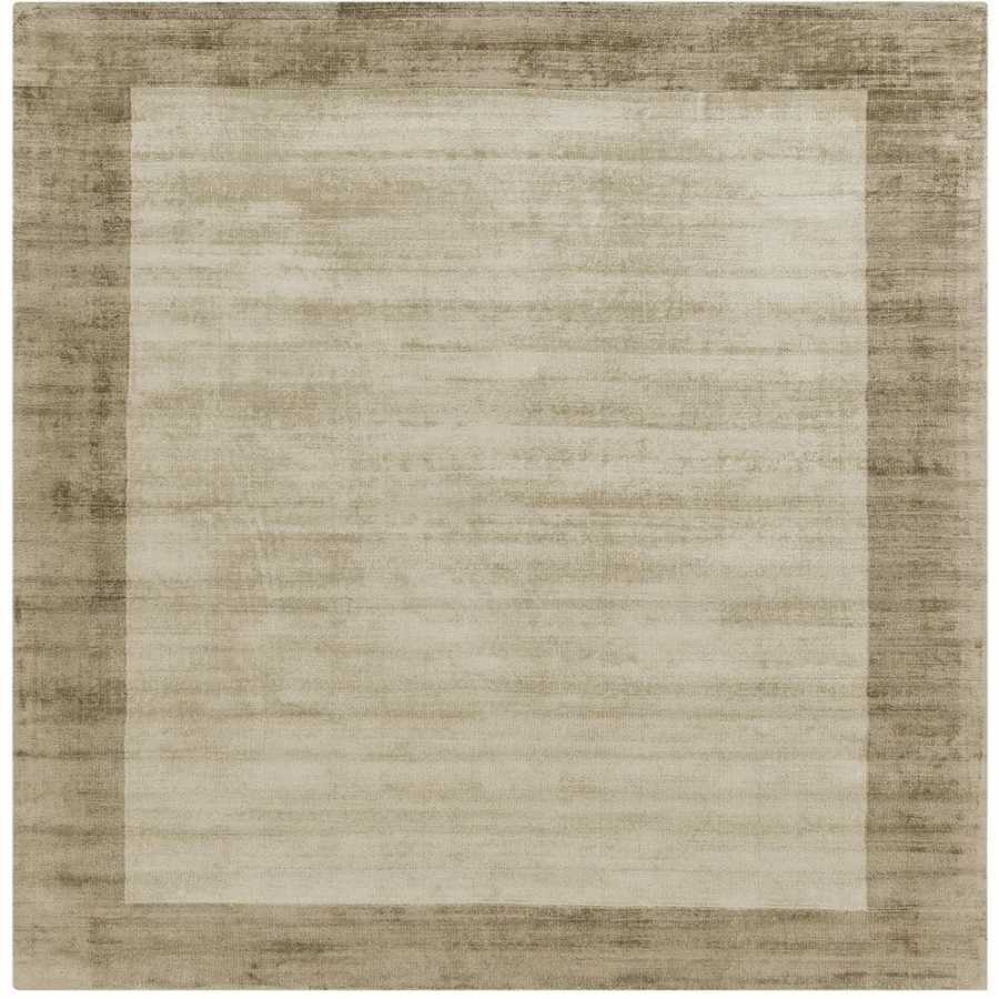 Asiatic London Contemporary Plain Blade Border Rug - Smoke & Putty