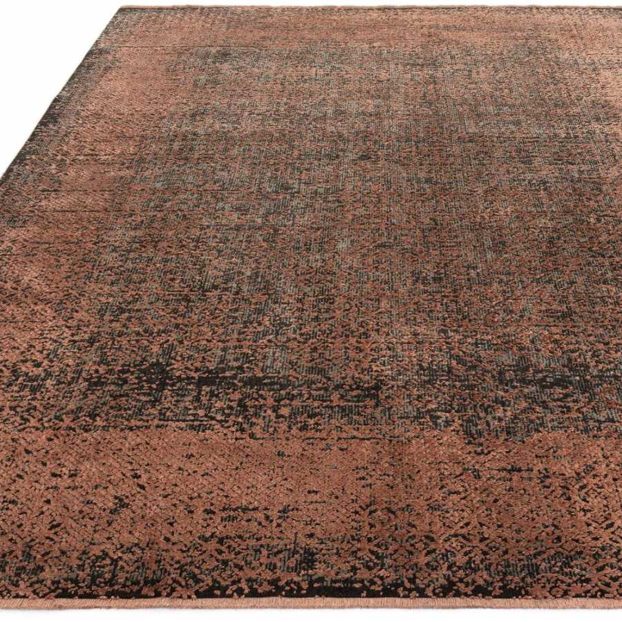 Asiatic London Contemporary Design Elodie Rug - Terracotta & Black