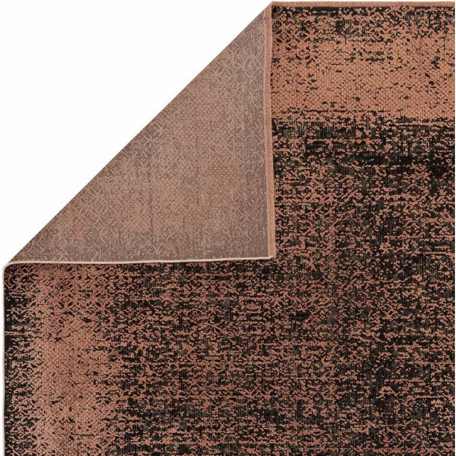 Asiatic London Contemporary Design Elodie Rug - Terracotta & Black