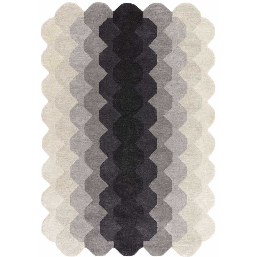 Asiatic London Contemporary Design Hive Rug - Charcoal