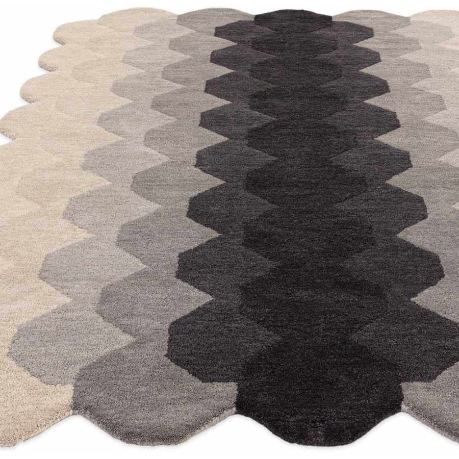 Asiatic London Contemporary Design Hive Rug - Charcoal