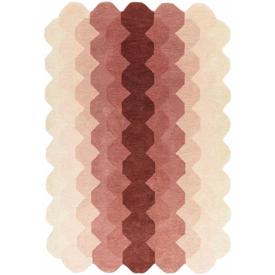 Asiatic London Contemporary Design Hive Runner Rug - Pink