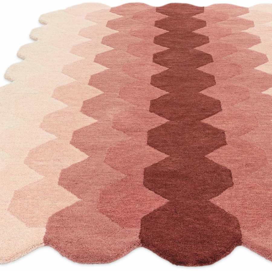 Asiatic London Contemporary Design Hive Rug - Pink
