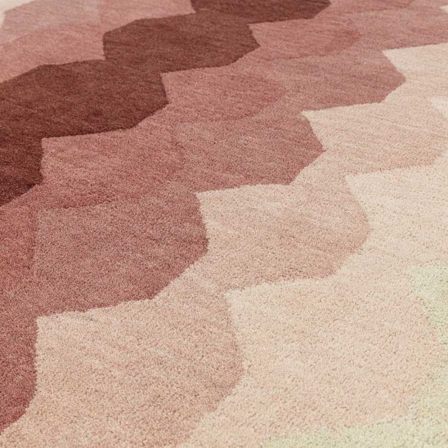 Asiatic London Contemporary Design Hive Rug - Pink