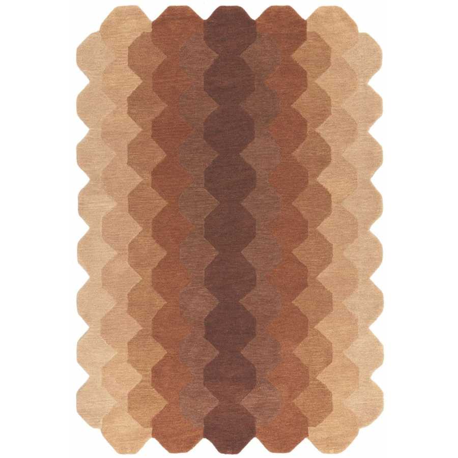 Asiatic London Contemporary Design Hive Rug - Rust