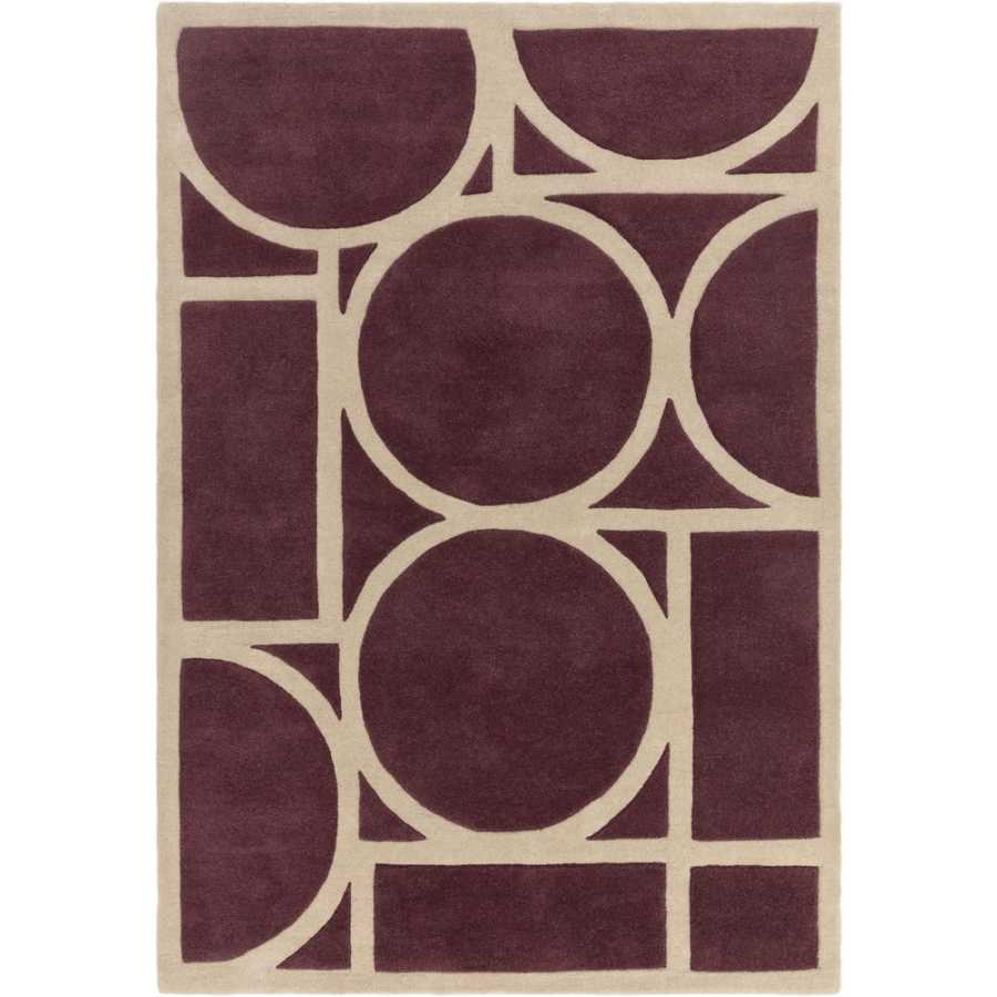 Asiatic London Contemporary Design Metro Rug - Plum