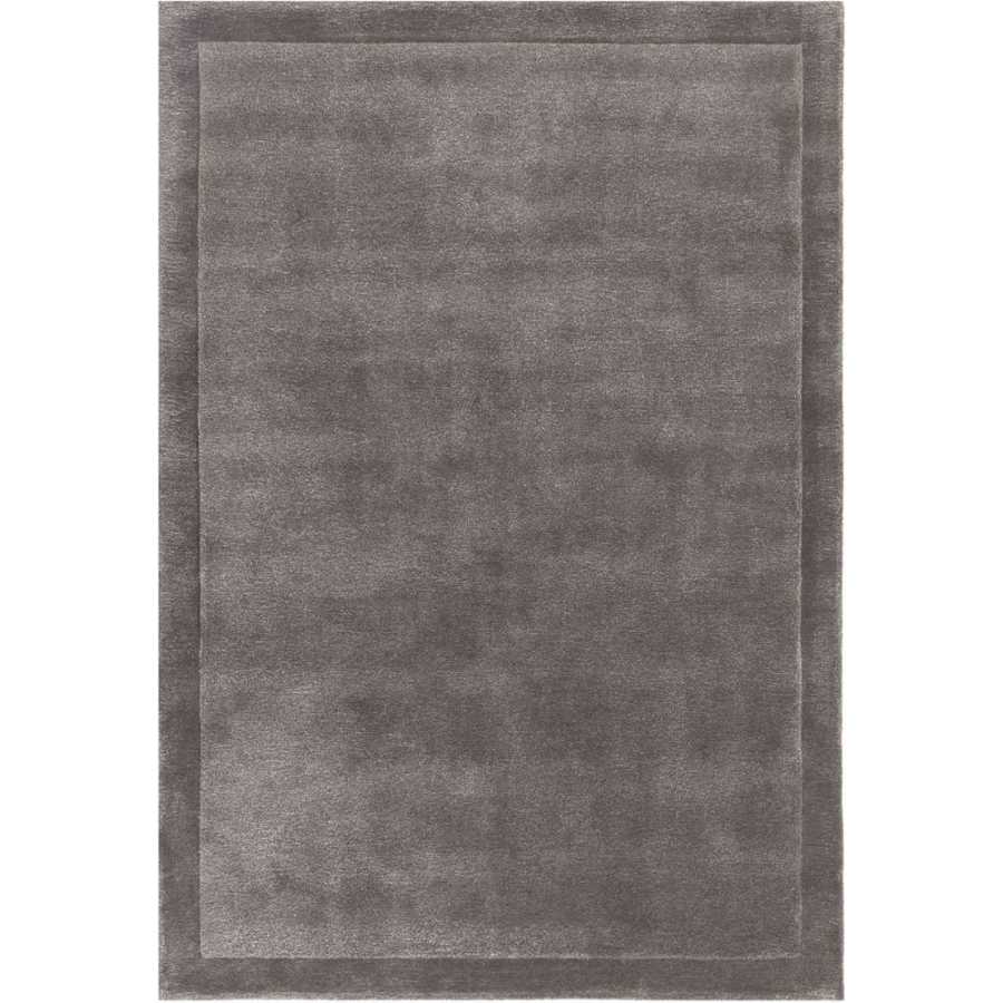 Asiatic London Contemporary Plain Rise Rug - Charcoal