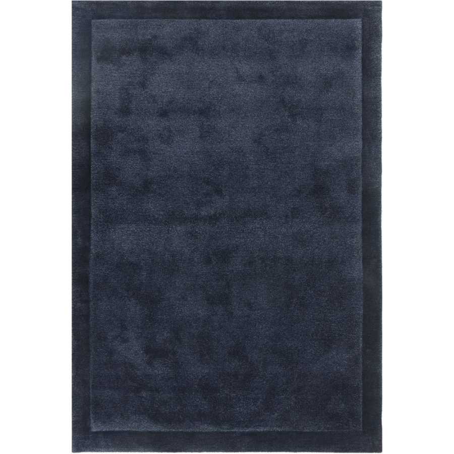 Asiatic London Contemporary Plain Rise Rug - Navy